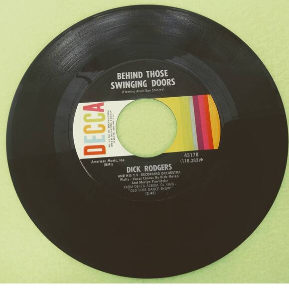 Dick Rodgers - Lilac Time Waltz / Behind Swinging Doors - Jukebox 45rpm Single - Picture 6 of 12